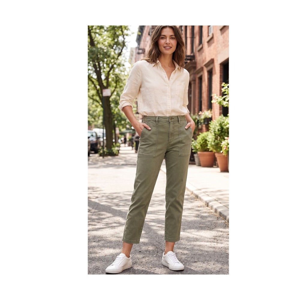 Pistola Cargo Pants Women 31 Military Gorpcore Cargo Twill Granola Relaxed Comfy